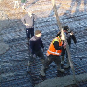 Megapond Concrete Pour