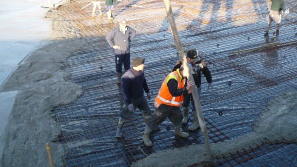 Megapond Concrete Pour