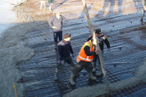 Megapond Concrete Pour