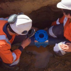 180OD PE Hydrant Haku Saddles Install Te Aroha