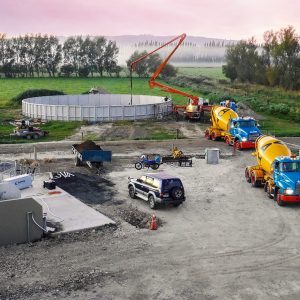 Hynds Megapond 1000000L Effluent Treatment System Installation Huntly Road Dairies
