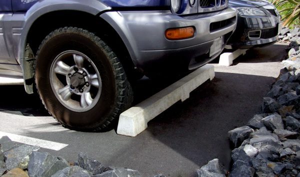 Hynds Concrete Wheel Stops Insitu