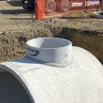 concrete holding tank