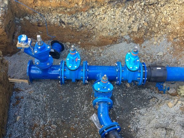 Gillies Underground Hydrant and E2 Valves Pipeline