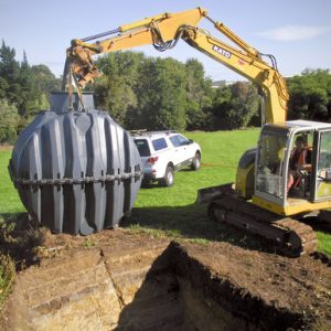Lightweight Septic Tank Installation