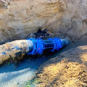 In-Situ Hawle Synoflex Couplers on Pipeline