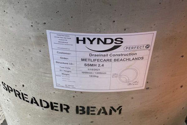 Perfect Manhole labelled for specific project and customer