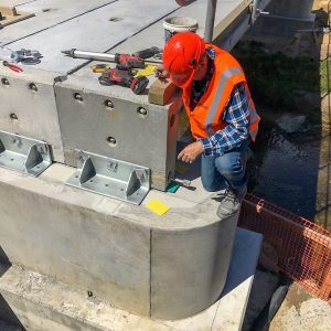 Landspan bridge installation
