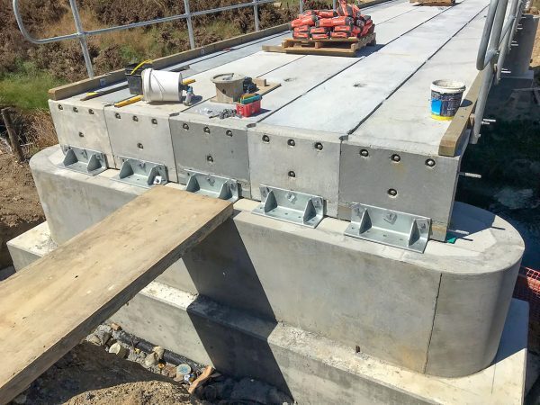 Landspan bridge installation