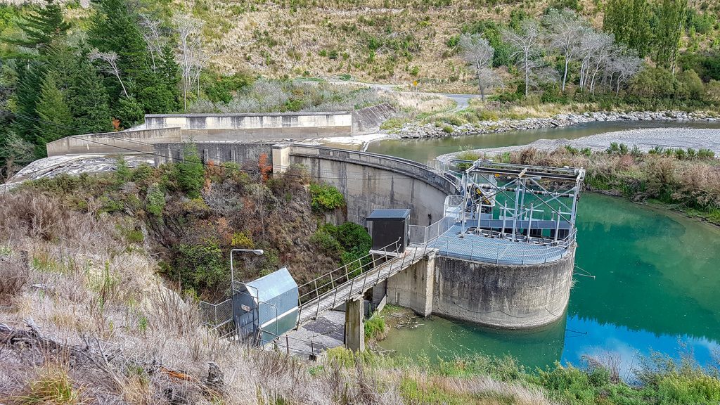 Looking out over the Valley onto the Waihopai Hydro Power Station