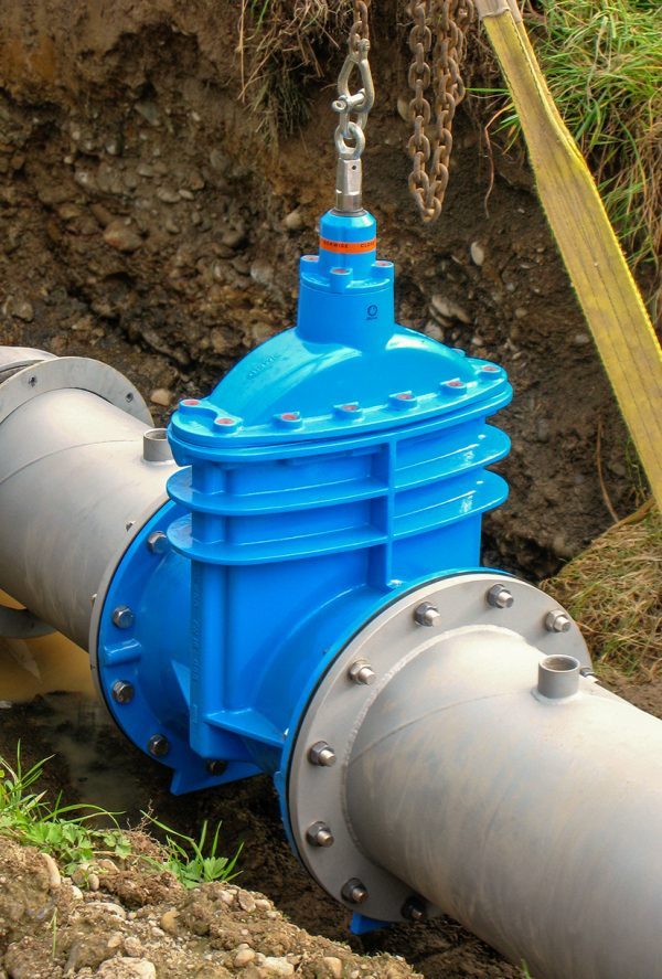 Hawle e2 Flanged valve in-situ